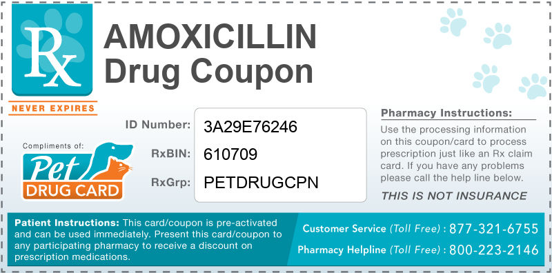 This Amoxicillin coupon provides significant prescription savings at pharmacies nationwide