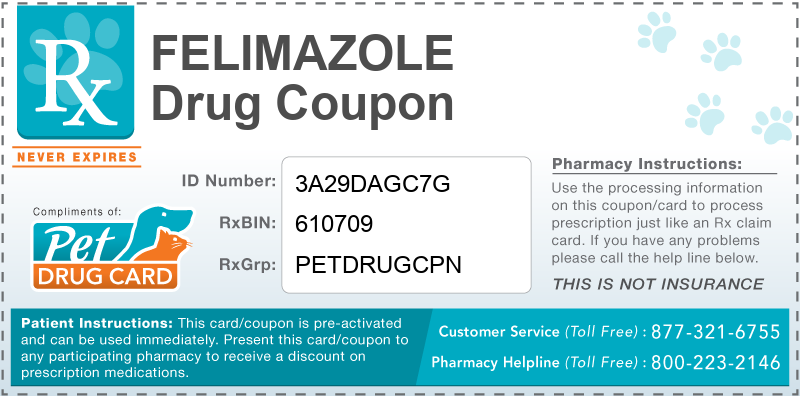 This Felimazole coupon provides significant prescription savings at pharmacies nationwide