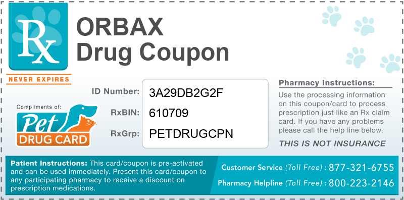 This Orbax coupon provides significant prescription savings at pharmacies nationwide